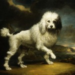 Northcote, James (1746-1831A Standard Poodle in a Coastal Landscape. Oil on canvas. Dated 1806.