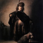 Rembrandt with a Poodle of the Two Colors Variety 1631
